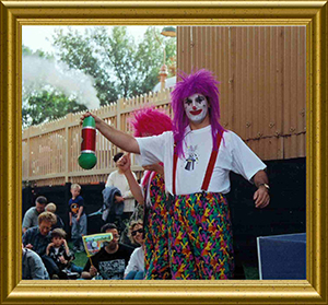 Razamatazz Clowns at Didcot Railway Centre in Didcot Oxon